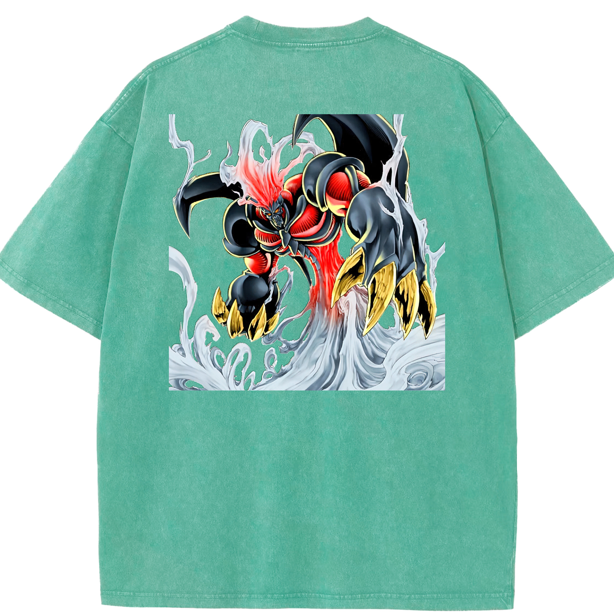 （画像用） 遊☆戯☆王 Yu-Gi-Oh! 綿100% ヴィンテージ風 半袖Tシャツ（背面プリント）